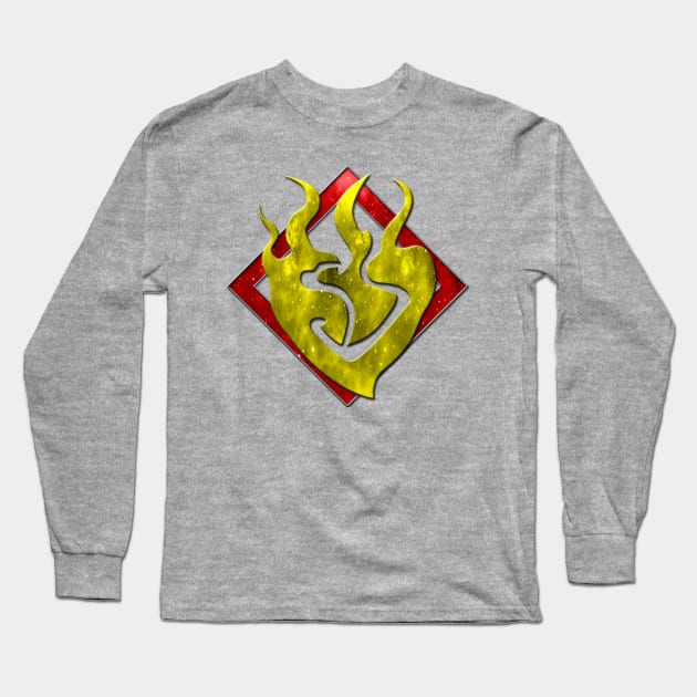 RWBY - Yang Xiao Long Emblem (Bordered Design) Long Sleeve T-Shirt by Kamurata